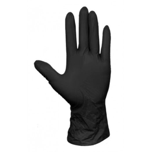 Latex Untersuchungshandschuhe – Schwarz, Größe S (100 Stück)