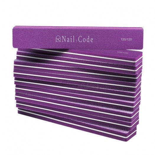 BUFFER Feile – Violett 120/120 – SET 25 Stück