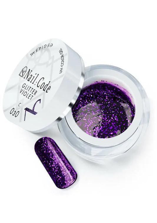 C030 Glitter Violet – UV/LED Color Gel